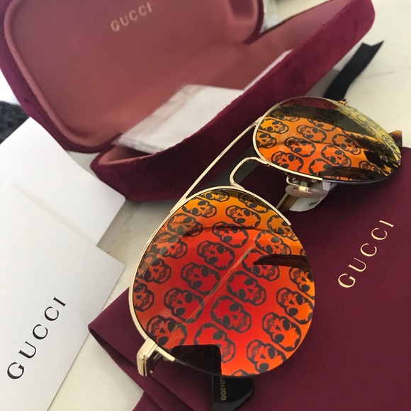 Gucci Accessories - Gucci Skull Aviators NWT
